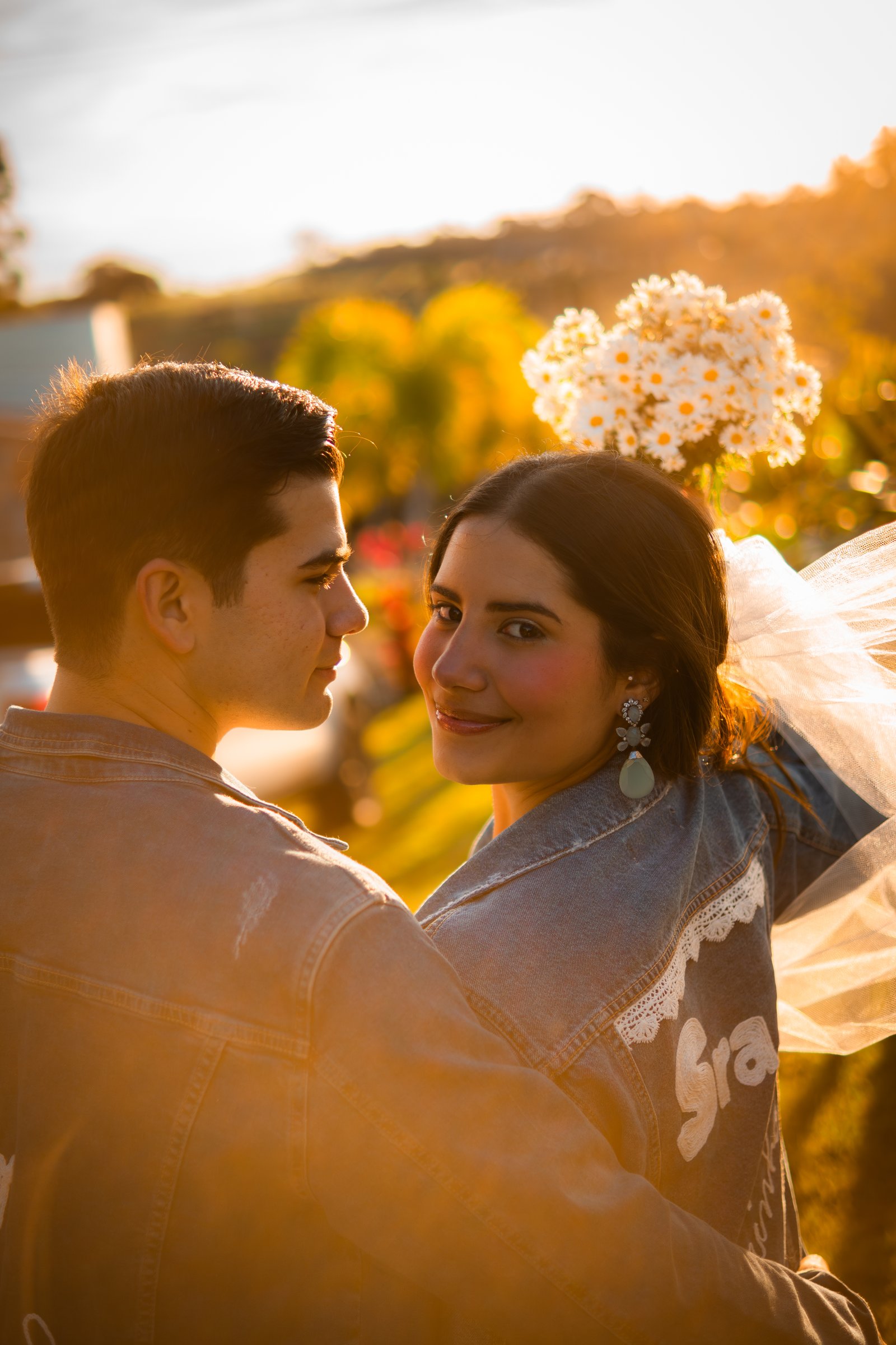 Casal em ensaio externo